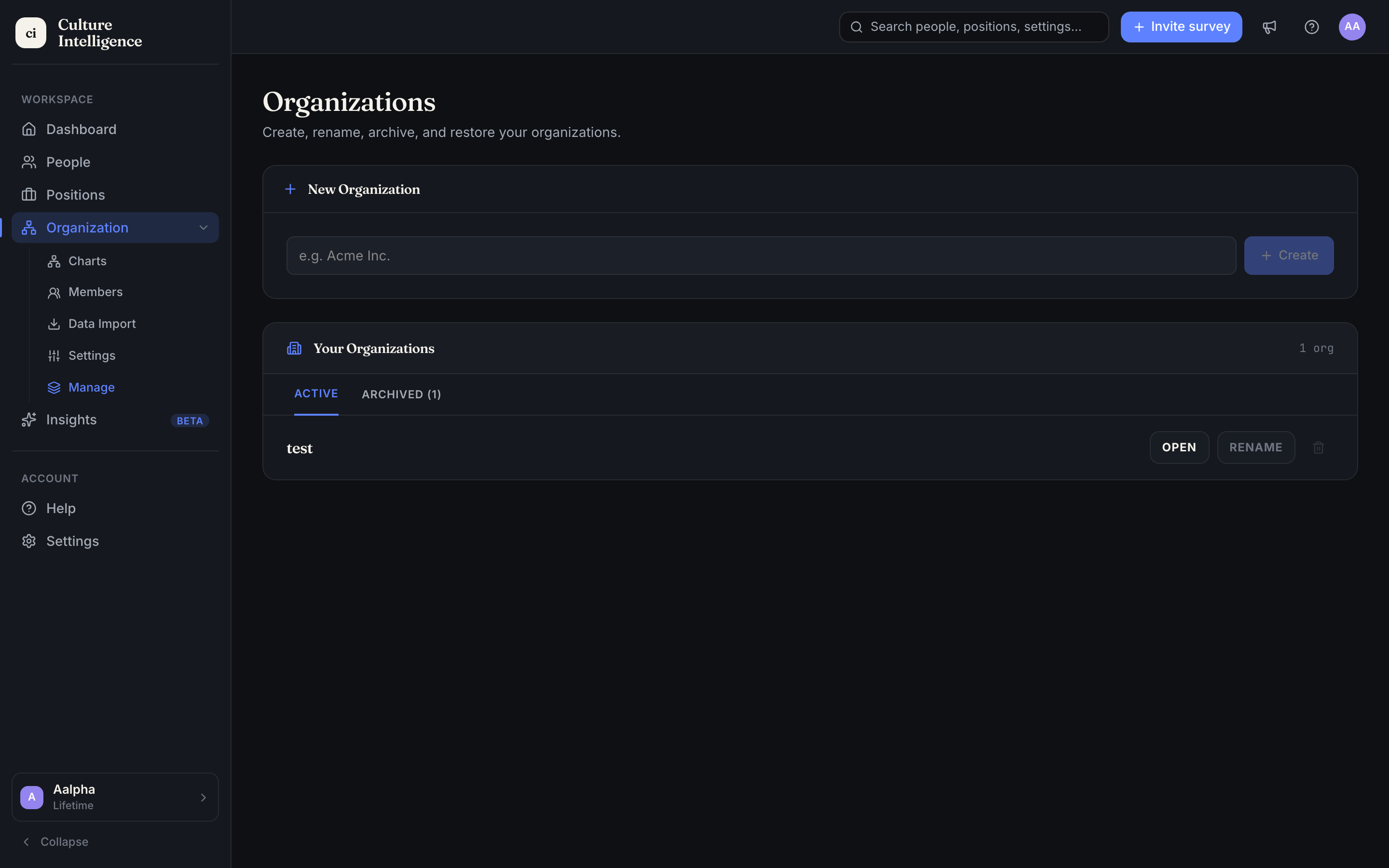 Culture Intelligence Organizations
